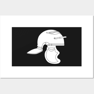 White Imperial Roman Helmet (Galea) Posters and Art